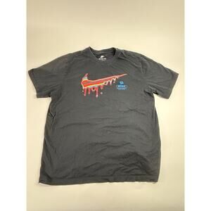 Nike Sportswear Heatwave HBR Black Drip Shirt Just Do It Men XL